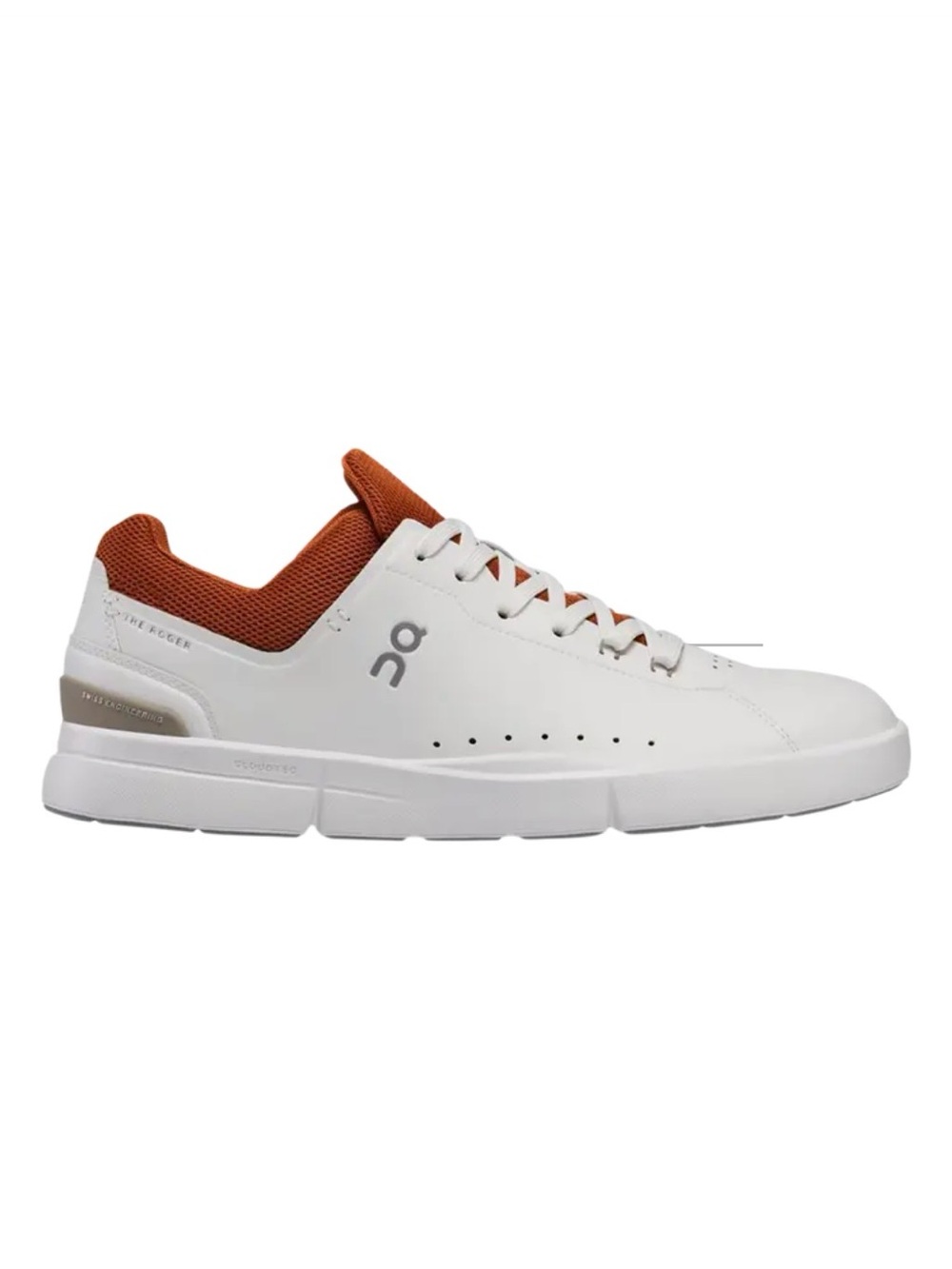 Men’s On The Rodger Advantage Sneakers in White Rust Size 11.5